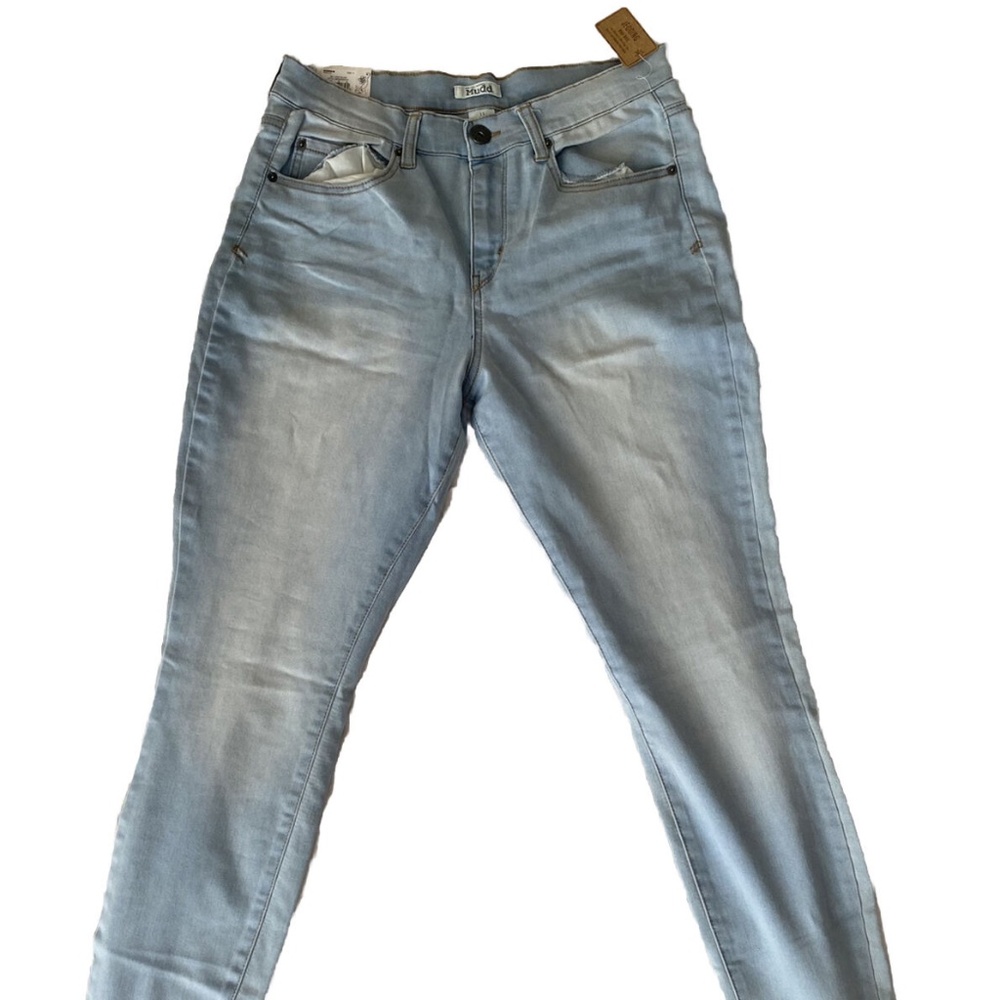 Mudd Slim Stretch High-Rise Jegging - Light Blue Wash - 11